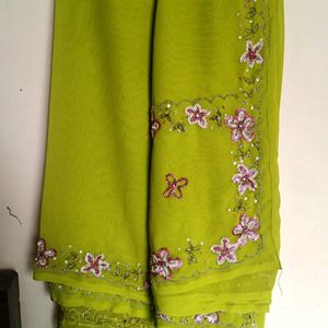 Georgette Popati Saree