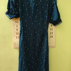 BLUE SINGLE PIECE DRESS