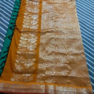 Silk Saree With Stiched Blouse