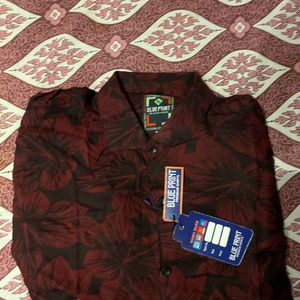 Floral Printed Red Tshirt