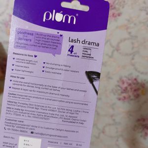 Plum Lash Drama 1-4-all Mascara Shade 01 Black