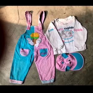 Baby 3 Piece Outfit With Cap