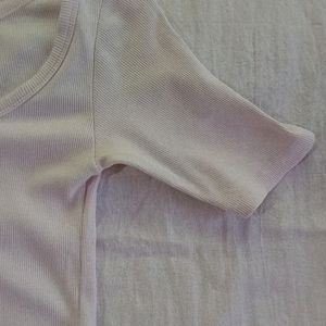 Solid Pale Pink H&M Coquette Y2k Pinteresty Top