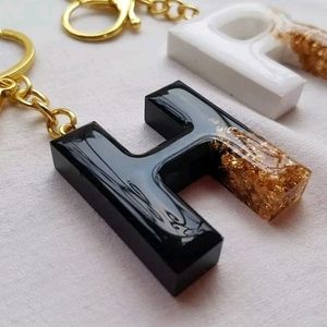 Resin Alphabet Key Chain Customized