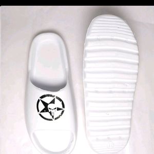 Men White Stylish Comfortable Slide Size-8