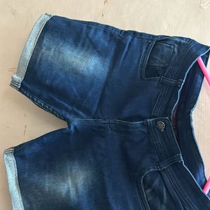 Blue Denim Shorts