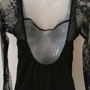 SEXY BLACK CORSET BODYCON