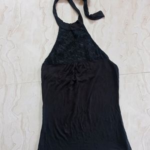 Sleeveless Women Black Top