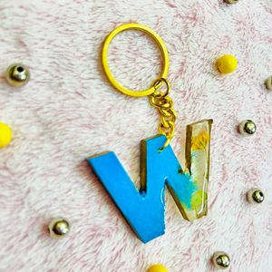 W Letter Keychain