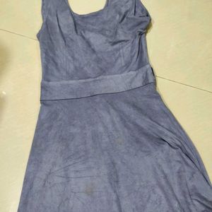 Imported Velvet Bodycon Grey Dress