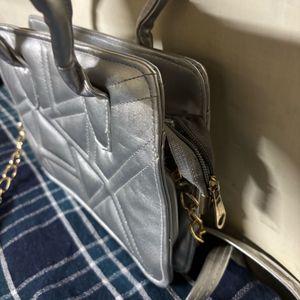 Silver Sling Bag