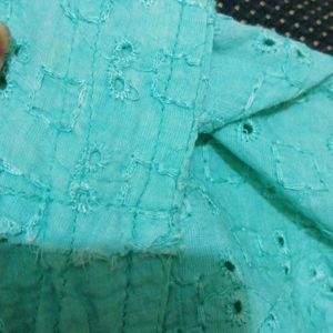 Blue Chikenkari Blouse