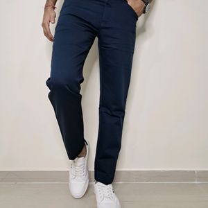 Kaulin 1027 Men's Double Cloth Knitted Blue Pant