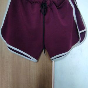 marron shorts for womens