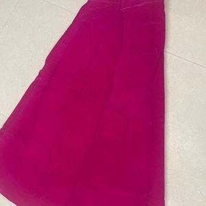 Velvet Ethnic Plain Skirt