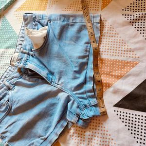 Denim Hot Pants By H&M