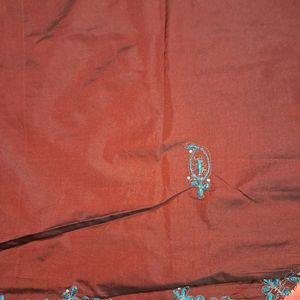 Price Reduced NEW Raw Silk Embroidered