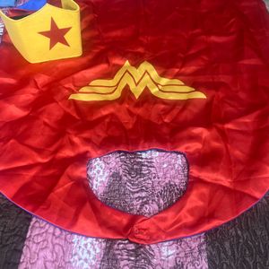 Wonder Woman Cape With Head mask