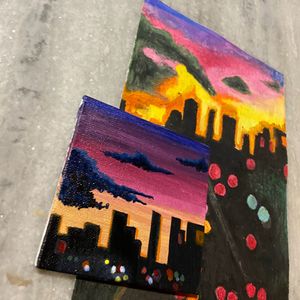 City Night View Painting By Shainaj