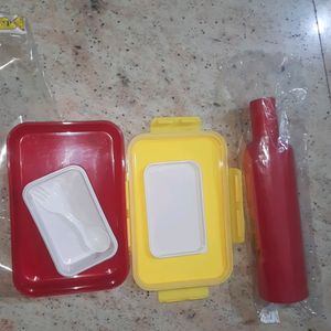 New Plastic Lunch Boxwith Water Bottle For Kid