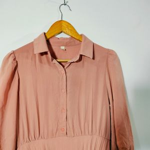 Peach Casual Dresses (Women's)