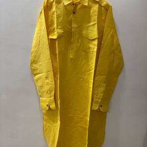 Manyavar Yellow Kurta