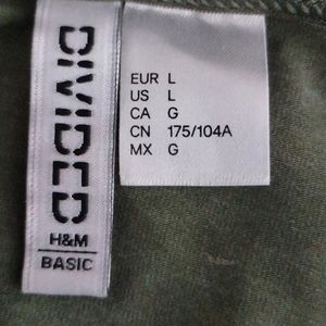 H&M Olive Green Western Dress (Women)