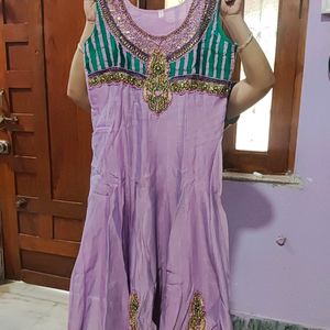 Anarkali Set With Pyjamas And Dupatta