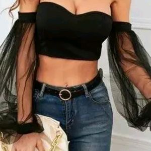 Offsholder Stylish Black Top