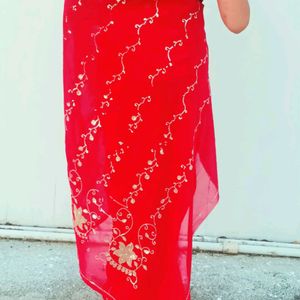 Beautiful Red Saree