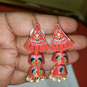 Meenakari Jhumka