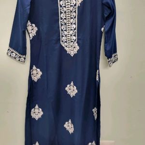 GoSriki : Blue Suit With Pant & Dupatta