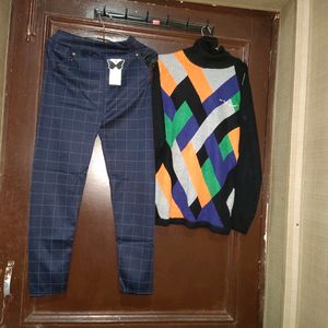 Buy Women New Pants Get Korean Sweater Free