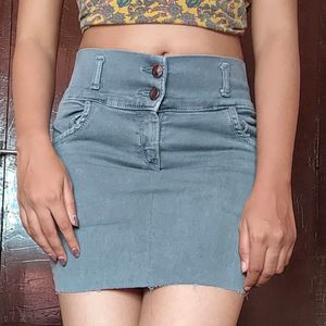 Short Denim Skirt