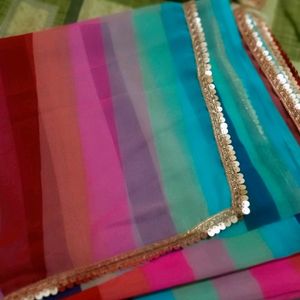 laheriya beautiful soft Georgette saree