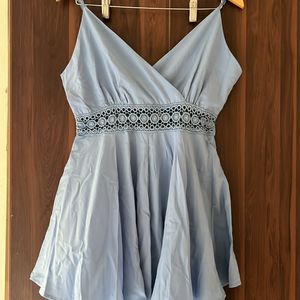 Vacation Wear Blue Playsuit