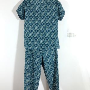 Blue Printed Co-ords(Women’s)