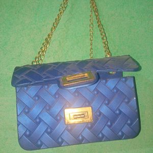 Blue Clutch Bag