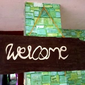 Wooden Handmade Welcome Board