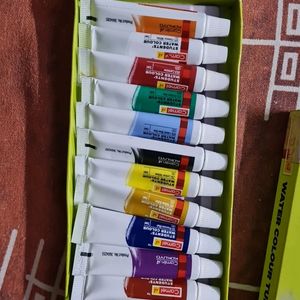 Water Colour Tubes , Camel Brand , 12 Shades