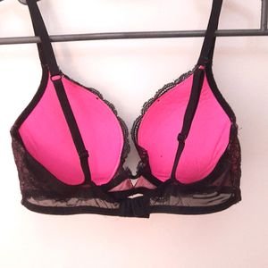 Hot Pink Pushup Bra 32C