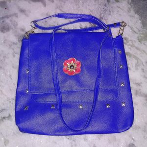 Blue Color Sling Bag