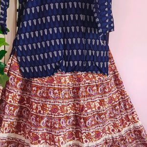 Set Of Kurti And Long Skirt