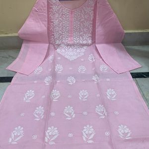 Lucknowi Chikankari Cotton Kurtis For Girls &Women
