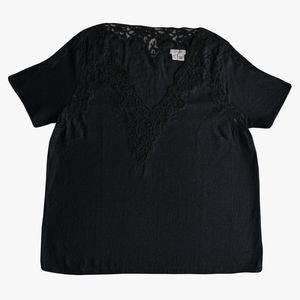 Black linen top