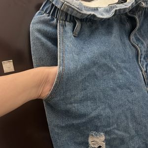 Forever 21 Ripped Denim women