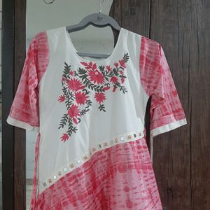 💖💞 NEW PINK COLOR 💗 BEAUTIFUL WORK KURTA💖💞💖