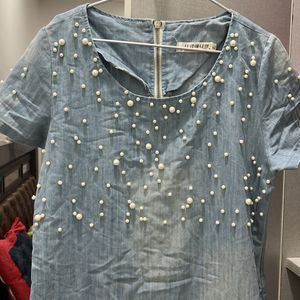 Designer Denim Dress For 38 -40 Bust Size …