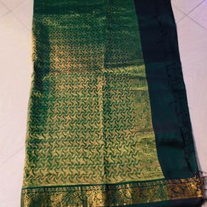 Green Colour Pure Gadwal Saree