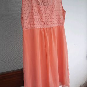 And Peach Colour Dress